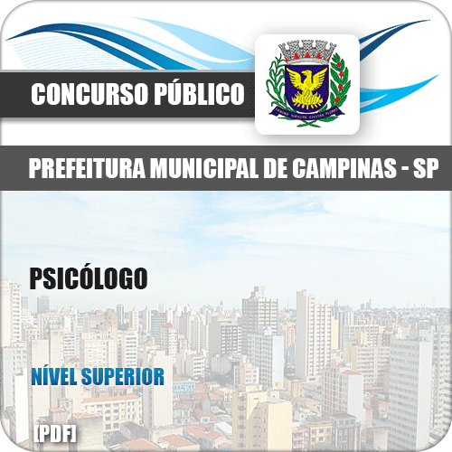 Apostila Concurso Público Pref Campinas SP 2019 Psicólogo