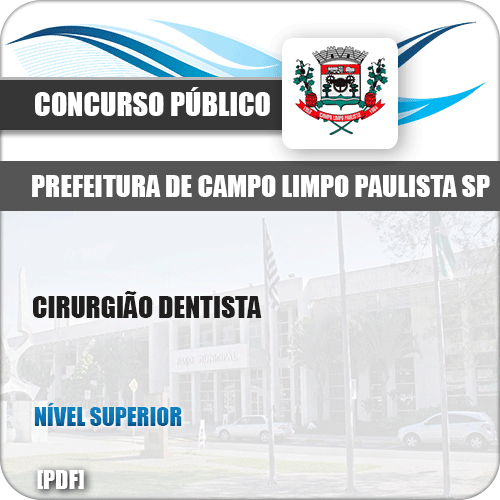 Apostila Pref Campo Limpo Paulista SP 2019 Cirurgião Dentista