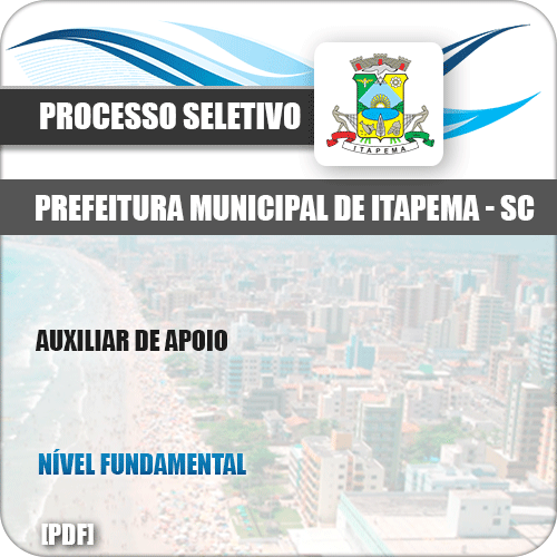 Apostila Concurso Pref Itapema SC 2019 Auxiliar de Apoio