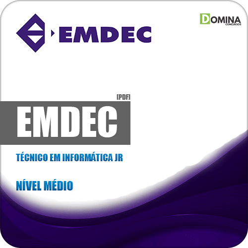 Apostila Concurso EMDEC SP 2019 Técnico em Informática Jr