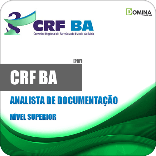 Apostila Concurso CRF BA 2019 Analista de Documentação