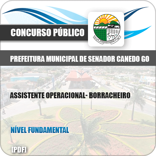 Apostila Concurso Pref Senador Canedo GO 2019 Borracheiro