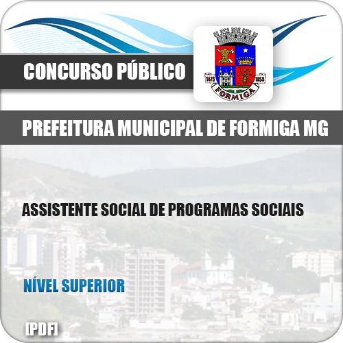 Apostila Pref Formiga MG 2019 Assistente Social Programas Sociais