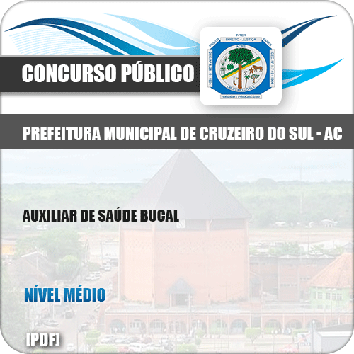 Apostila Pref Cruzeiro do Sul AC 2019 Auxiliar de Saúde Bucal