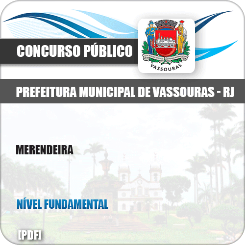 Apostila Concurso Público Pref Vassouras RJ 2019 Merendeira