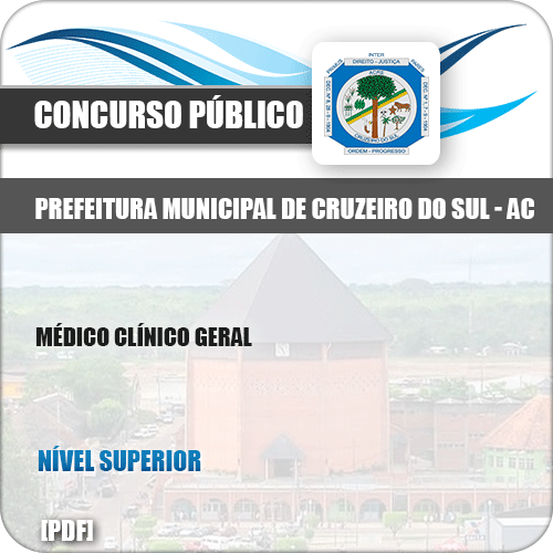 Apostila Pref Cruzeiro do Sul AC 2019 Médico Clínico Geral