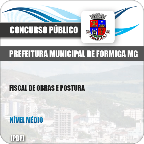 Apostila Pref Formiga MG 2019 Fiscal de Obras e Postura