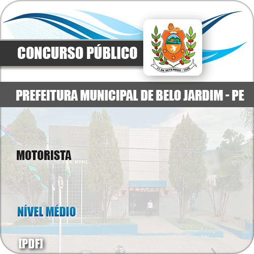 Apostila Concurso Público Pref Belo Jardim PE 2019 Motorista