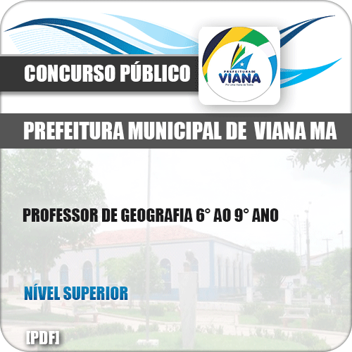 Apostila Concurso Pref de Viana MA 2019 Professor de Geografia