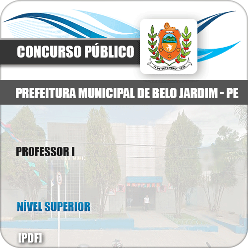 Apostila Concurso Público Pref Belo Jardim PE 2019 Professor I