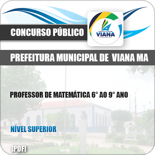 Apostila Concurso Pref de Viana MA 2019 Professor de Matemática