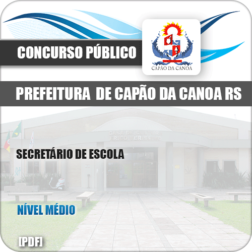 Apostila Pref Capão da Canoa RS 2019 Secretário de Escola