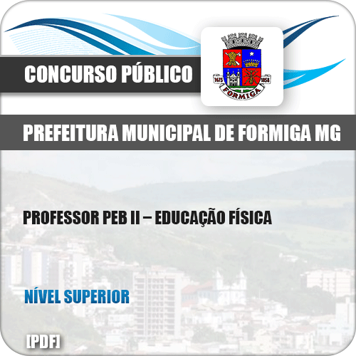 Apostila Pref Formiga MG 2019 Professor PEB II Educação Física