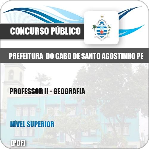 Apostila Cabo de Santo Agostinho PE 2019 Professor II Geografia