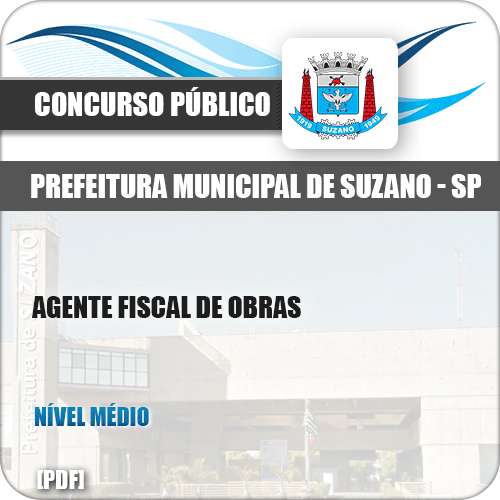 Apostila Concurso Pref Suzano SP 2019 Agente Fiscal de Obras