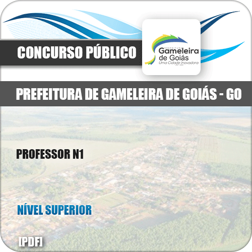 Apostila Concurso Pref Gameleira Goiás GO 2019 Professor N1