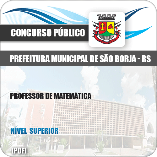 Apostila Concurso Pref São Borja RS 2019 Professor de Matemática