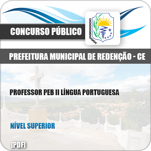 Apostila Pref Redenção CE 2019 Professor PEB II Língua Portuguesa