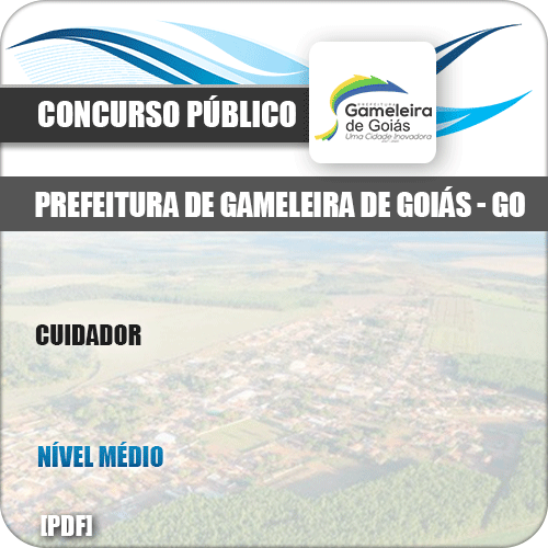 Apostila Concurso Pref Gameleira Goiás GO 2019 Cuidador