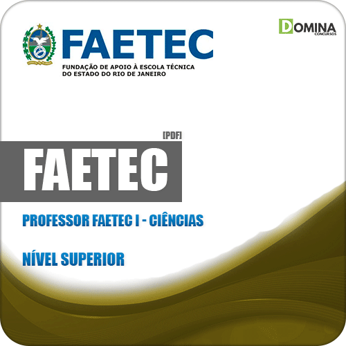 Apostila Concurso FAETEC RJ 2019 Professor FAETEC I Ciências