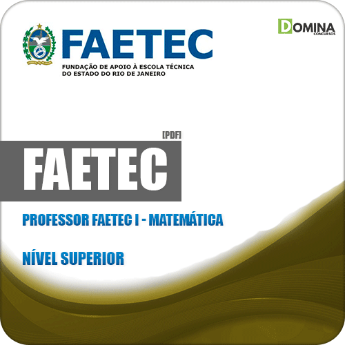 Apostila Concurso FAETEC RJ 2019 Prof FAETEC I Matemática