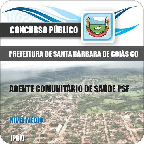 Apostila Pref Santa Bárbara Goiás GO 2020 Agt Comunitário Saúde