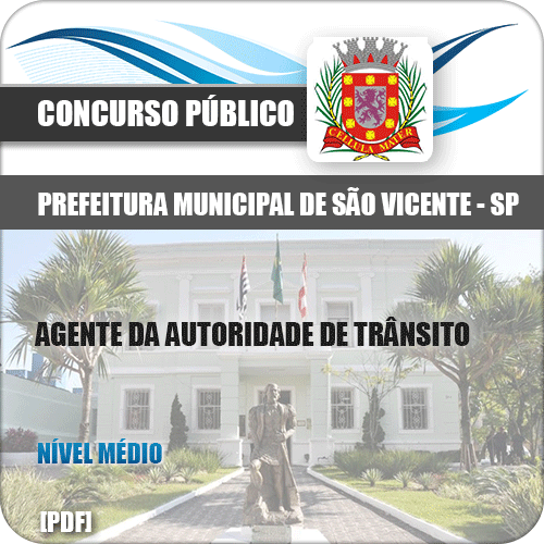 Apostila Pref São Vicente SP 2020 Agente Autoridade Trânsito