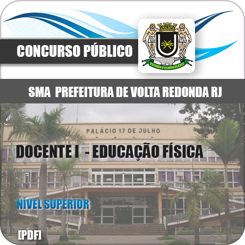 Apostila SMA Volta Redonda RJ 2019 Docente I Educação Física
