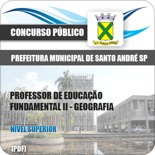 Apostila Pref de Santo André SP 2020 Professor II Geografia