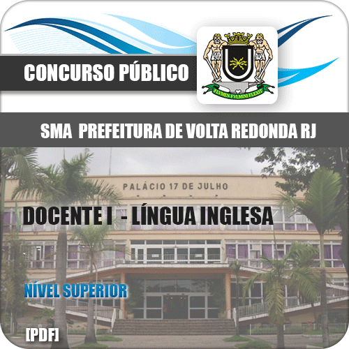 Apostila SMA Volta Redonda RJ 2019 Docente I Língua Inglesa