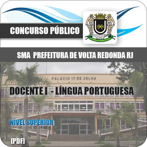 Apostila SMA Volta Redonda RJ 2019 Docente I Língua Portuguesa