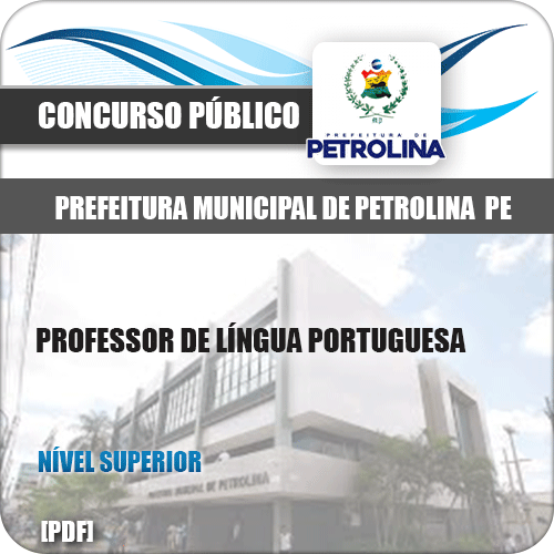 Apostila Pref de Petrolina PE 2019 Professor Língua Portuguesa