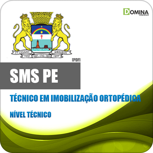 Capa SMS Recife PE 2020 Técnico Imobilização Ortopédica