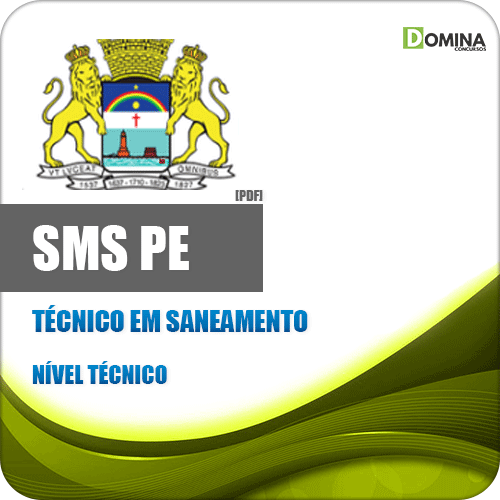 Apostila Concurso SMS Recife PE 2020 Técnico em Saneamento