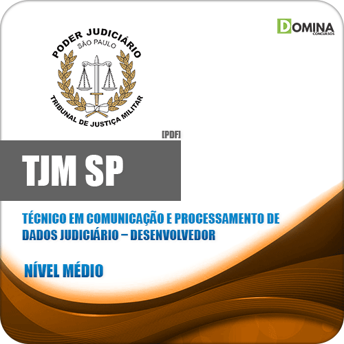 Capa TJM SP 2020 Técnico Judiciário Desenvolvedor