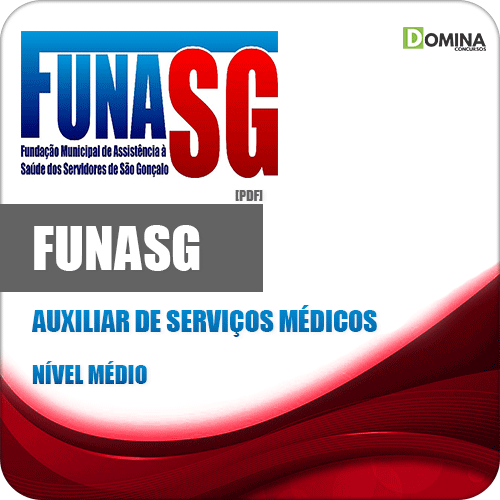 Apostila Concurso FUNASG RJ 2020 Auxiliar de Serviços Médicos