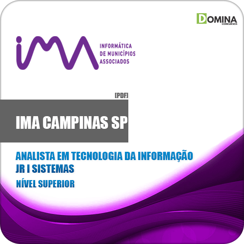 Apostila IMA Comapinas SP 2020 Analista Informação Jr I Sistemas