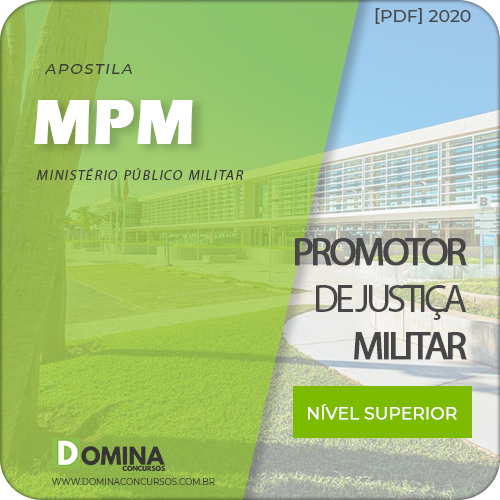 Capa MPM 2020 Promotor de Justiça Militar