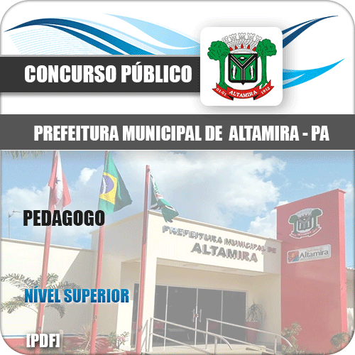 Apostila Concurso Prefeitura Altamira PA 2020 Pedagogo