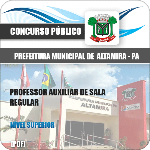 Apostila Pref Altamira PA 2020 Professor Auxiliar Sala Regular