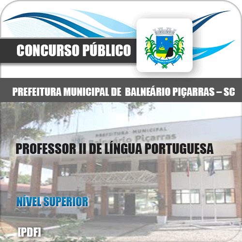Apostila Balneário Piçarras SC 2020 Professor Língua Portuguesa