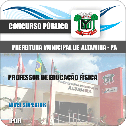 Apostila Pref Altamira PA 2020 Professor de Educação Física