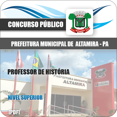 Apostila Prefeitura Altamira PA 2020 Professor de História