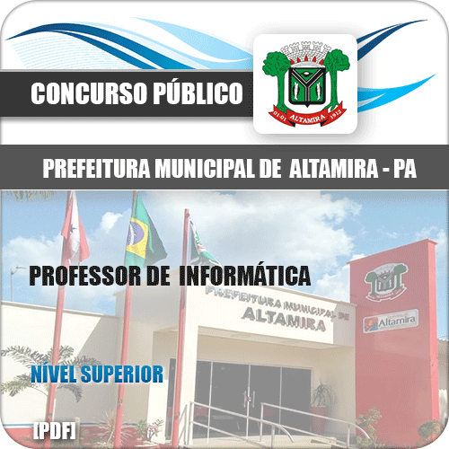Apostila Concurso Altamira PA 2020 Professor de Informática
