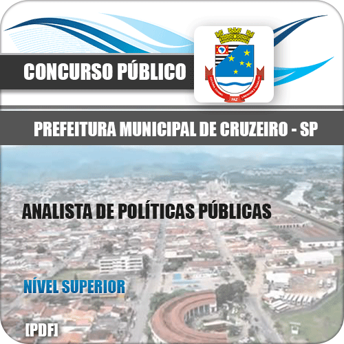 Apostila Pref Cruzeiro SP 2020 Analista de Políticas Públicas