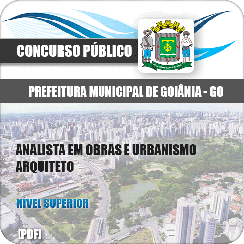 Apostila Concurso Prefeitura Goiânia GO 2020 Arquiteto