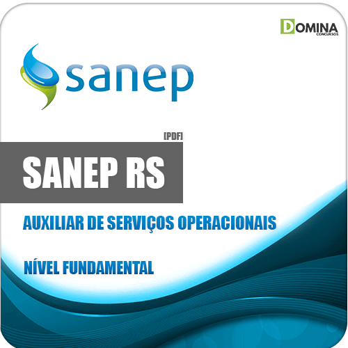Apostila Sanep Pelotas RS 2020 Auxiliar Serviços Operacionais