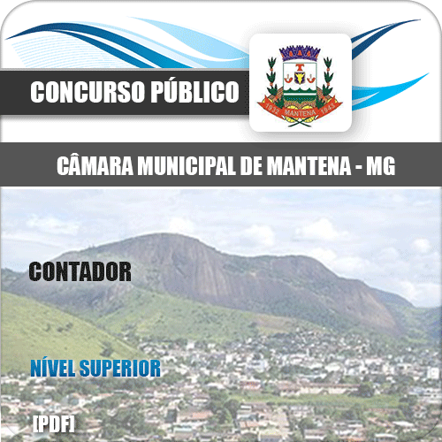 Apostila Câmara Municipal Mantena MG 2020 Contador