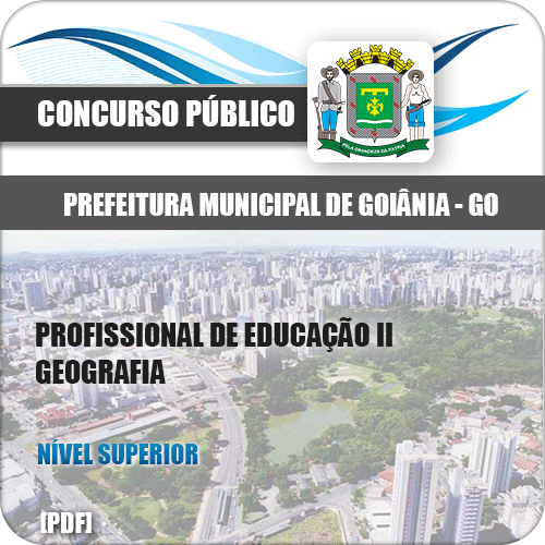 Apostila Goiânia GO 2020 Profissional Educação II Geografia
