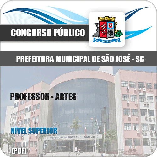 Apostila Prefeitura de São José SC 2020 Professor Artes